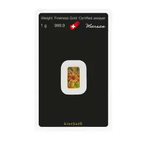 1g Argor-Heraeus Gold Kinebar Minted Bar