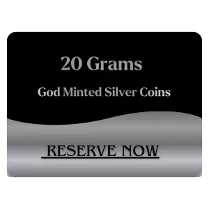 20 GRAMS GOD MINTED SILVER COIN