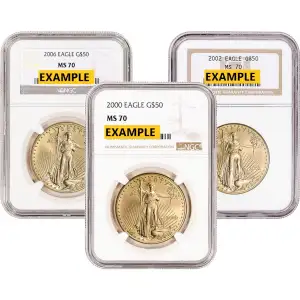1oz American Gold Eagle NGC70