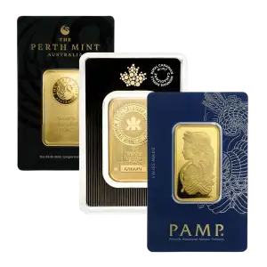 Generic 1oz Gold Bar LBMA Brand Carded