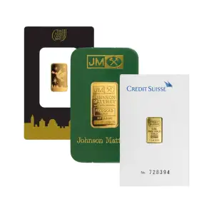2.5g Generic Gold Bar Carded