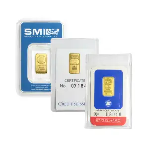 1g Generic Gold Bar Carded