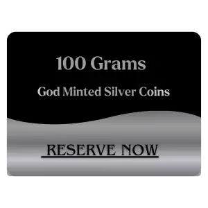 100 GRAMS GOD MINTED SILVER COIN
