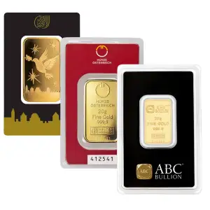 20g Generic Gold Bar Carded