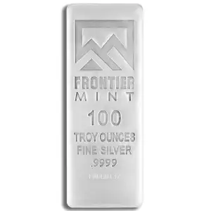 100oz Frontier Mint Silver Bar