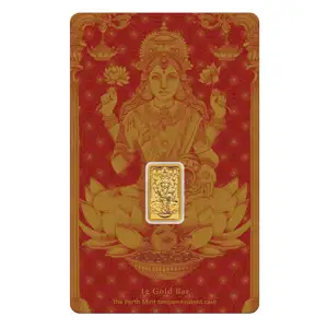 1g Perth Mint Gold Bar Lakshmi