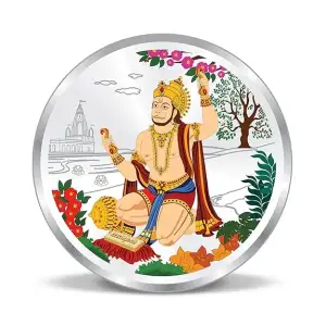 20g Hanuman Silver Color Coin