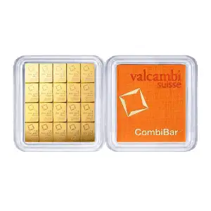 1g x 20 Valcambi Gold CombiBar