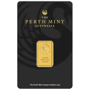 5g Australian Perth Mint Gold Bar