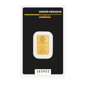 5g Argor-Heraeus Gold Minted Bar