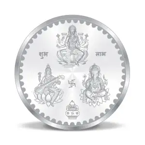 1oz  Ganesh Lakshmi & Saraswati Silver Coin