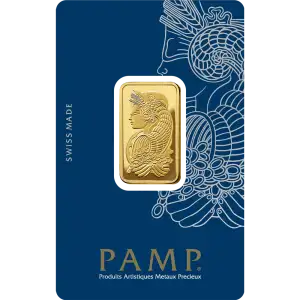 1/2oz PAMP Gold Bar - Fortuna Veriscan