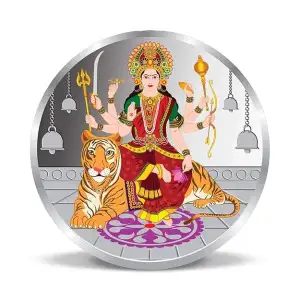 20g Durga Silver Color Coin