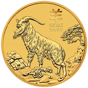 2027 1/4 oz Australian Perth Mint Gold Lunar Series III: Year of the Goat