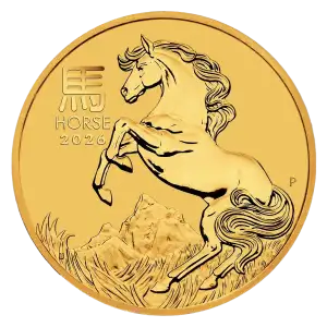 2026 1/20oz Australian Perth Mint Gold Lunar Series III: Year of the Horse (3)